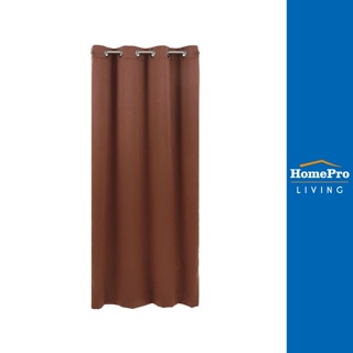 HomePro ผ้าม่าน EYELET TAOS UV 140X220 ซม. สีน้ำตาล แบรนด์ HLS