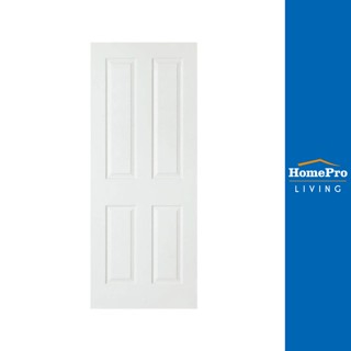 HomePro ประตูภายใน HDF ศรีวิชัย 4 ลูกฟัก 80x200 ซม. สีรองพื้น แบรนด์ AZLE