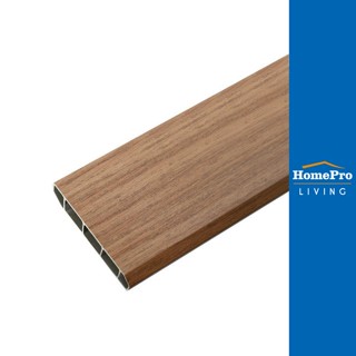 HomePro บัวพื้น 9.5x240x1.5 ซม. สี WALNUT แบรนด์ CROBERN