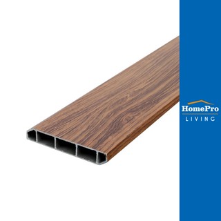 HomePro บัวพื้น PVC 9.5x240x1.5 ซม. สีสัก แบรนด์ CROBERN