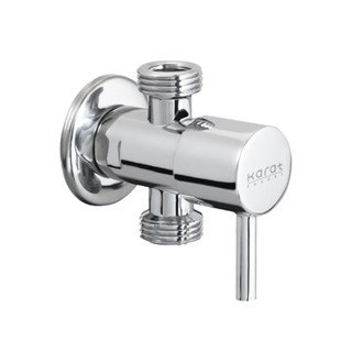 HomePro สต๊อปวาล์ว 2 ทาง KARAT KA-01-482-50 สีโครม แบรนด์ KARAT FAUCET