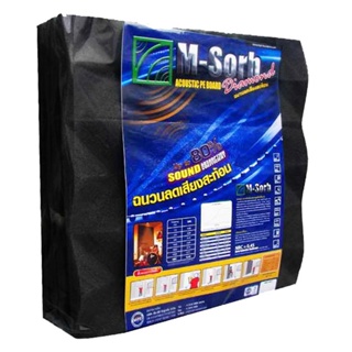 HomePro ฉนวนลดเสียงสะท้อน M-SORB 60x60 ซม. สีดำ แบรนด์ MPE