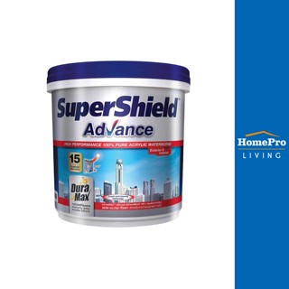 HomePro สีน้ำทาภายนอก SUPERSHIELD ADVANCE BASE A กึ่งเงา 9 ลิตร แบรนด์ TOA