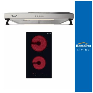 Homepro เตาฝัง+เครื่องดูดควัน TECNOPLUS VT302DGb+HD6048MN