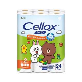 HomePro กระดาษชำระ LINE FRIEND DOUBLE ROLL แพ็ก 24 แบรนด์ CELLOX