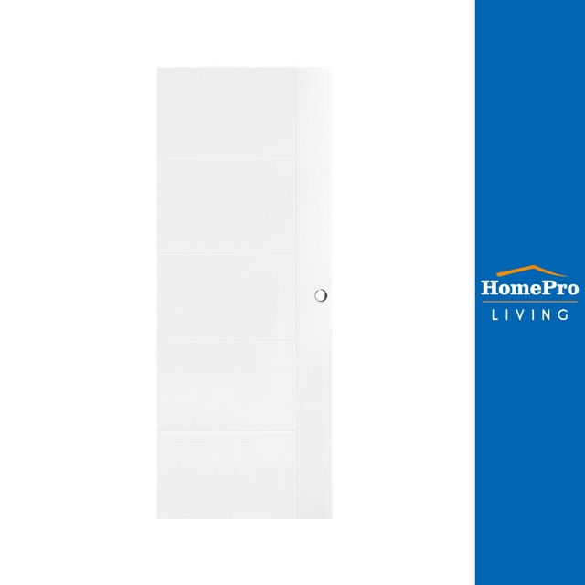 HomePro ประตูภายใน UPVC LT-06W 80x200 ซม. สีขาว แบรนด์ AZLE