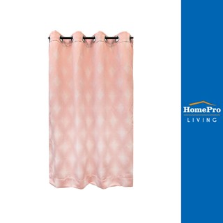 HomePro ผ้าม่าน EYELET FARO 135X160 ซม. สีชมพู แบรนด์ HLS