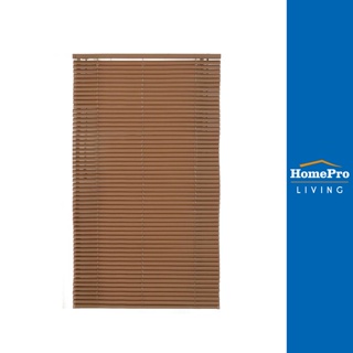 HomePro มู่ลี่ ไวนิล WOOD 90x160 ซม. สีน้ำตาล แบรนด์ HLS