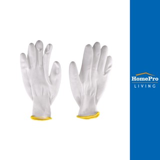 HomePro ถุงมือเคลือบ PULJ 17136 7 นิ้ว สีขาว แบรนด์ FITT