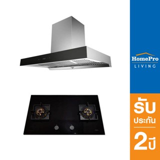 HomePro เตาฝัง+เครื่องดูดควัน GBLUX782G+DHW90TO แบรนด์ TEKA