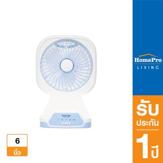 HomePro พัดลมตั้งโต๊ะ KN-2806 6 นิ้ว สีขาว แบรนด์ KENDENNE