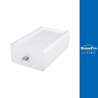 HomePro กล่องลิ้นชักเล็ก CUBE S 13.3x21x8 ซม. สีขาว แบรนด์ STACKO