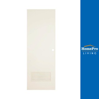 HomePro ประตูห้องน้ำ PVC AZ-2 เกล็ดล่าง UV มอก.70X200 ซม. สีครีม แบรนด์ AZLE