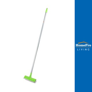 HomePro แปรงขัดพื้นไนลอนพร้อมที่ปาดน้ำ SUPER BROOM 9 นิ้ว สีเขียว แบรนด์ SCOTCH-BRITE