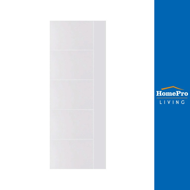 HomePro ประตูภายนอก UPVC MD6 70x200 ซม. สีขาว ไม่เจาะ แบรนด์ AZLE