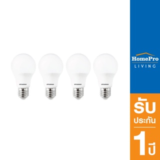 HomePro หลอด LED BASIC PLUS 13 วัตต์ DAYLIGHT E27 แพ็ก 4 ชิ้น แบรนด์ SYLVANIA