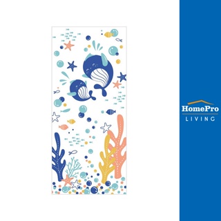 HomePro มู่ลี่ PVC WHALE 80X200 ซม. สีน้ำเงิน แบรนด์ HLS