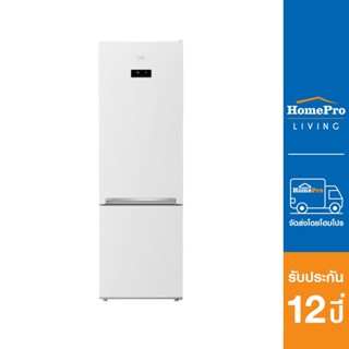 HomePro ตู้เย็น 2 ประตู BEKO RCNT375E50VZGW 12.6 คิว กระจกขาว อินเวอร์เตอร์ แบรนด์ BEKO