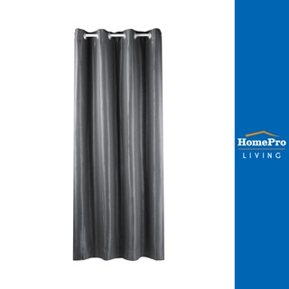 HomePro ม่านEYELET SILKY UV 140X220 เทา HLS แบรนด์ HLS