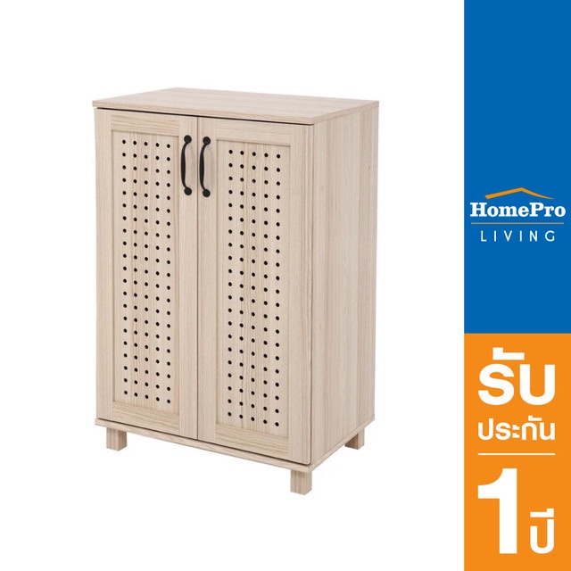 [จัดส่งพร้อมประกอบ] HomePro ตู้วางรองเท้า 10-15 คู่ FURDINI ZANE PSP-8217 60 ซม. สี PINEOAK แบรนด์ FURDINI