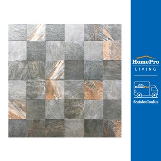 HomePro กระเบื้องพื้น 16x16 นิ้ว DURAGRES ไอโอวา ดำ EXC A แบรนด์ DURAGRES