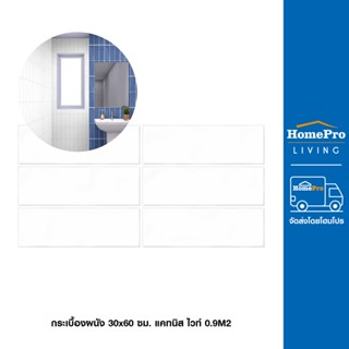  HomePro กระเบื้องผนัง 30x60 ซม. แคทนิส ไวท์ 0.9M2 แบรนด์ TARA