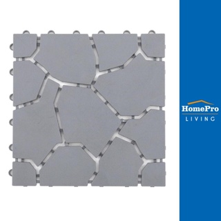 HomePro แผ่นกันลื่น BIG STONE 30X30 ซม. สีเทา แบรนด์ HLS