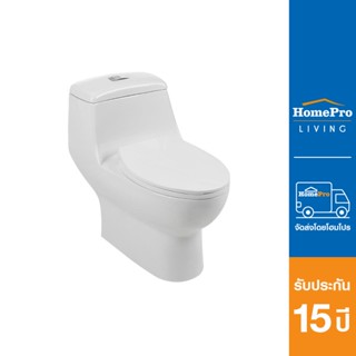 HomePro สุขภัณฑ์ 1 ชิ้น MOYA 386 3/6L สีขาว (HTD) แบรนด์ MOYA