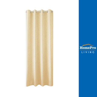 HomePro ม่าน EYELET HAZA UV 150X220 เซนติเมตร สีครีม แบรนด์ HLS