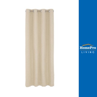 HomePro ม่าน EYELET PALE UV 135X220 เซนติเมตร สีครีม แบรนด์ HLS