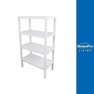 HomePro ชั้นวางของ 4 ชั้น ขนาด 30x60x100cm. สีขาว แบรนด์ STACKO