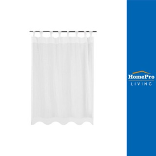 HomePro ม่านโปร่งห่วง R นิ้ว 130X160 สีขาว แบรนด์ HLS