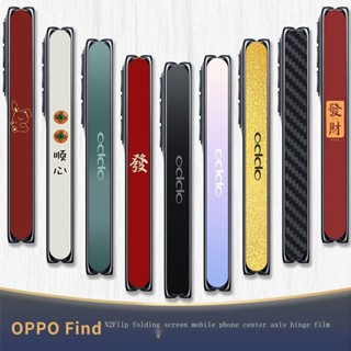 Oppofindn2flip ฟิล์มบานพับหน้าจอโทรศัพท์มือถือ ปีใหม่ ของกระต่าย กรอบป้องกัน บางเฉียบ สีม่วง