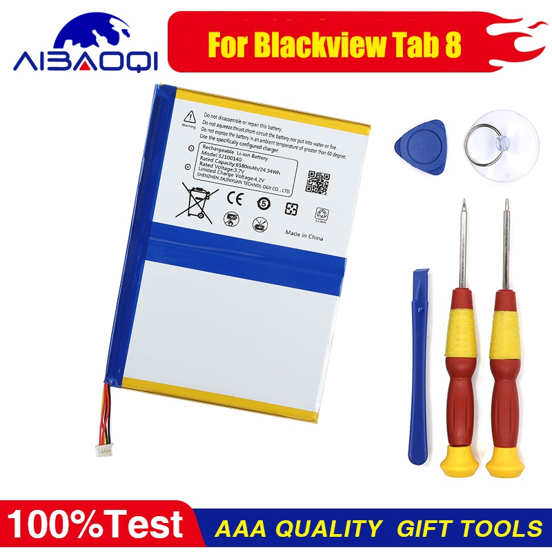 แบรนด์ใหม่เดิมสำหรับ Blackview TAB 8แบตเตอรี่โทรศัพท์มือถือความจุสูง6580MAh เปลี่ยนแบตเตอรี่