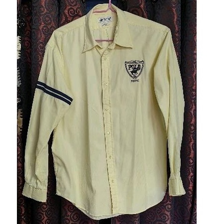 Beverly hill polo club เสื้อเชิ้ตแขนยาว​ สีเหลือง​