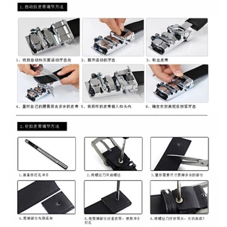 allgen เข็มขัดหนัง PU คลาสสิก ใส่ได้ทุกโอกาส