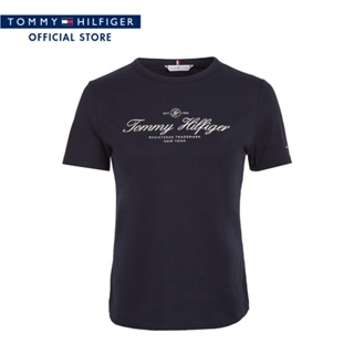 Tommy Hilfiger เสื้อผู้หญิง รุ่น WW0WW40409 DW5 - สีน้ำเงิน