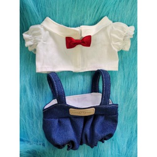 ✘Original ตุ๊กตาผ้าฝ้าย 20 ซม.ตุ๊กตาดาวเสื้อเล็กๆน่ารัก DENIM Overalls ชุดของขวัญวันเกิด
