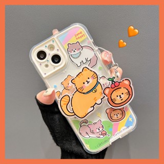 เคสโทรศัพท์มือถือ ลายการ์ตูน พร้อมจี้ขาตั้ง สําหรับ Apple iphone 11 13Pro 14promax 12