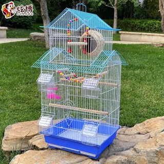 ♈Parrot BIRD CAGE ขนาดใหญ่และขนาดกลาง BIRD CAGE Tiger-skin starling munia Pearl BIRD CAGE ในครัวเรือน Luxury Breeding Vi