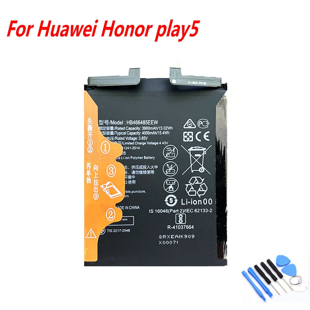 Original 3.85V แบตเตอรี่สำหรับ Huawei NOVA 8 NOVA 8i NOVA 8SE NOVA 8 Pro Honor Play5 Honor 60 Honor 50Pro Honor 50SE