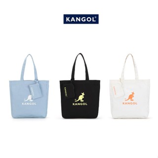 Kangol กระเป๋าสะพายไหล่ กระเป๋าถือ ผ้าแคนวาส พิมพ์ลายตัวอักษร สไตล์คลาสสิก สําหรับผู้ชาย และผู้หญิง 0034