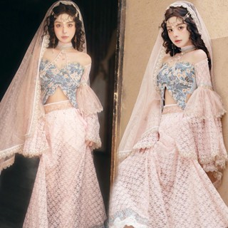 ۞❀รูปแบบใหม่ของภูมิภาคตะวันตกในการถ่ายภาพท่องเที่ยวสิบสองปันนาสไตล์ร้อน ถ่ายภาพเจ้าหญิงภาคตะวันตก ชุดถ่ายภาพเจ้าหญิงเงือ