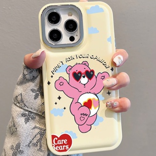 เคสโทรศัพท์มือถือ แบบนิ่ม ลายหมีเต้นรํา สีชมพู สําหรับ iPhone 14Promax 13 12 11 7Plus X XR xsmax