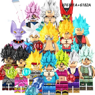 ฟิกเกอร์ตัวต่อ Dragon Ball Son Goku Gohan Vegeta IV Raditz Trunks krillin Sharubroly KF6182A