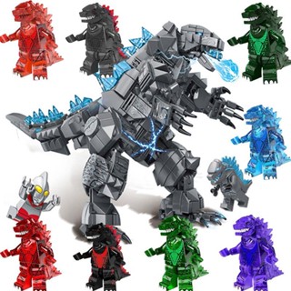 บล็อกตัวต่อ โมเดลไดโนเสาร์ Mecha Godzilla ของเล่นเสริมการเรียนรู้ สําหรับเด็กผู้ชาย อายุ 6-12 ปี