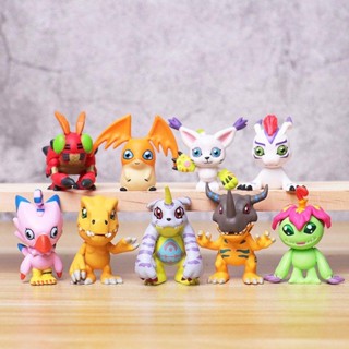 โมเดลดิจิทัล อนิเมะ Digimon Adventure Tyrannosaurus Yagu Beast Gabba Dadi Lu สําหรับตกแต่งเค้กรถยนต์