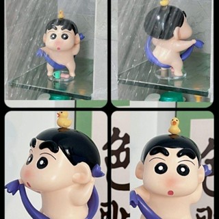 ตุ๊กตาฟิกเกอร์ Crayon Shin-chan Nohara Misae Hiroshi Bathing Xiaoxin Shinnosuke gk น่ารัก สําหรับตกแต่งโต๊ะทํางาน