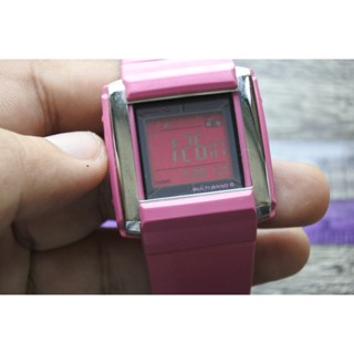 นาฬิกา Vintage มือสองญี่ปุ่น Casio Baby-G 3774 BGD 1100 ระบบ LCD Digital Quartz ผู้หญิง ทรงสี่เหลี่ยม หน้าปัด35มม