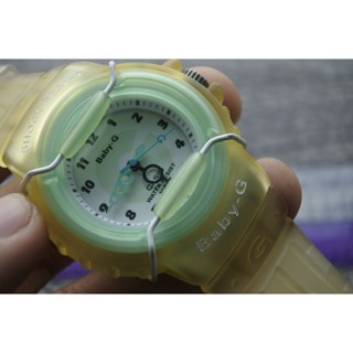 นาฬิกา Vintage มือสองญี่ปุ่น CASIO Baby-G 1385 BC-11 ระบบ QUARTZ UNISEX หน้าปัด43มม